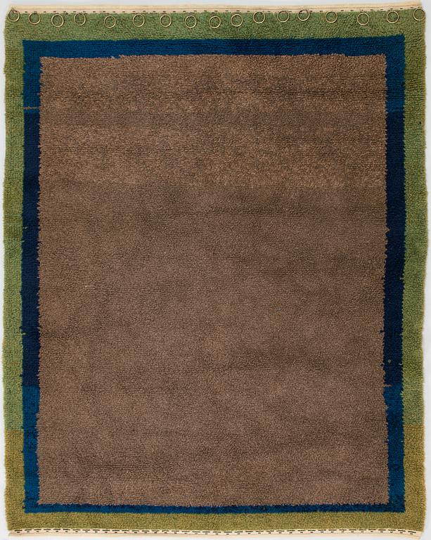 A Finnish ryarug, dated 1864. Circa 180x150 cm.