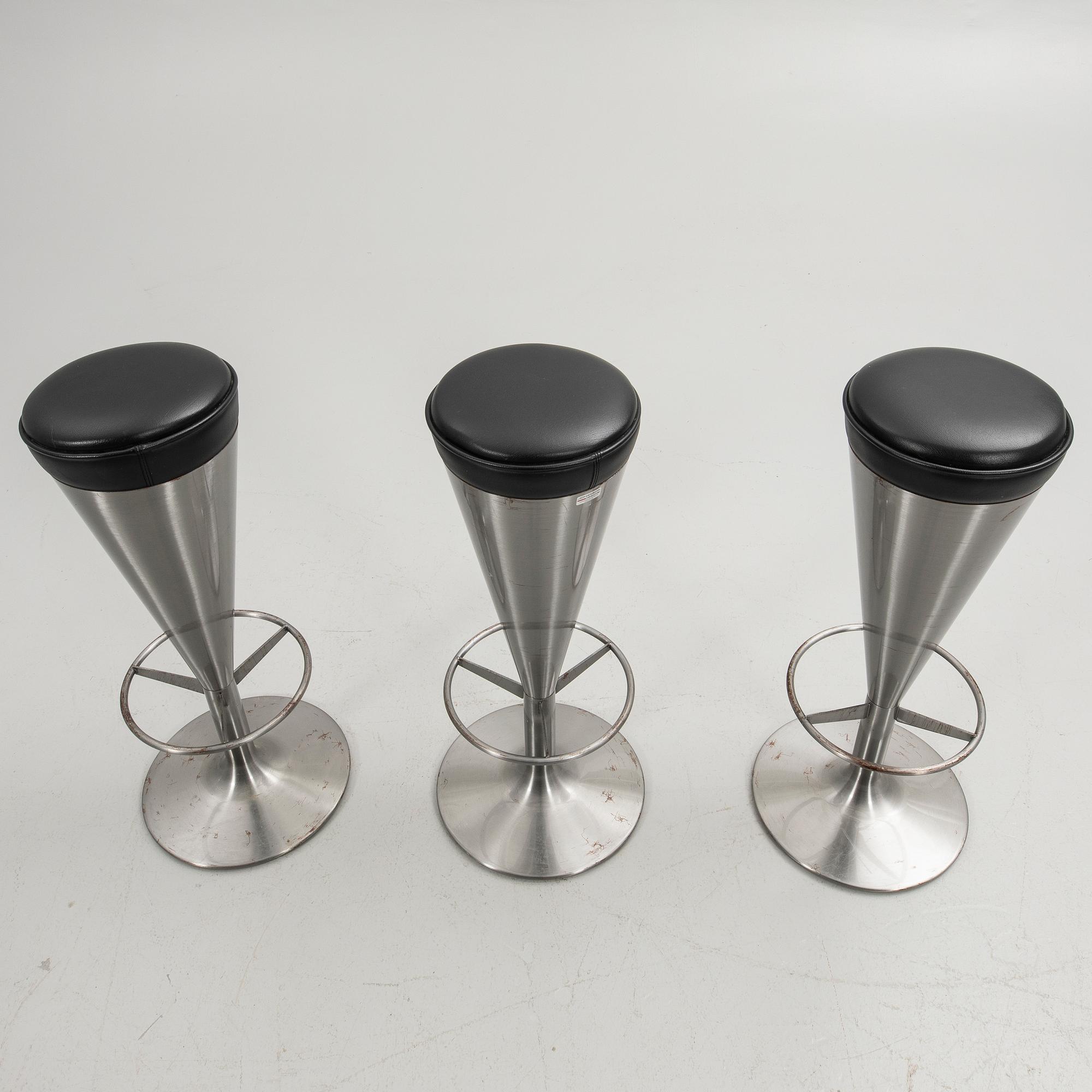 Bar stools, "Snaps", 3 pcs, Johansson Design.