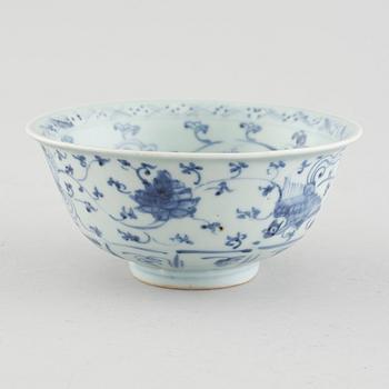 A Chinese porcelain bowl, Ming dynasty (1368-1644).