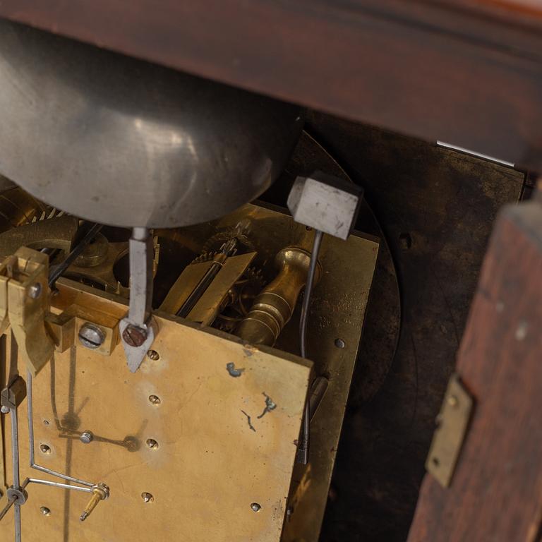 A bracket clock, signed Peter Green, Apenrade. Denmark, 18th century.