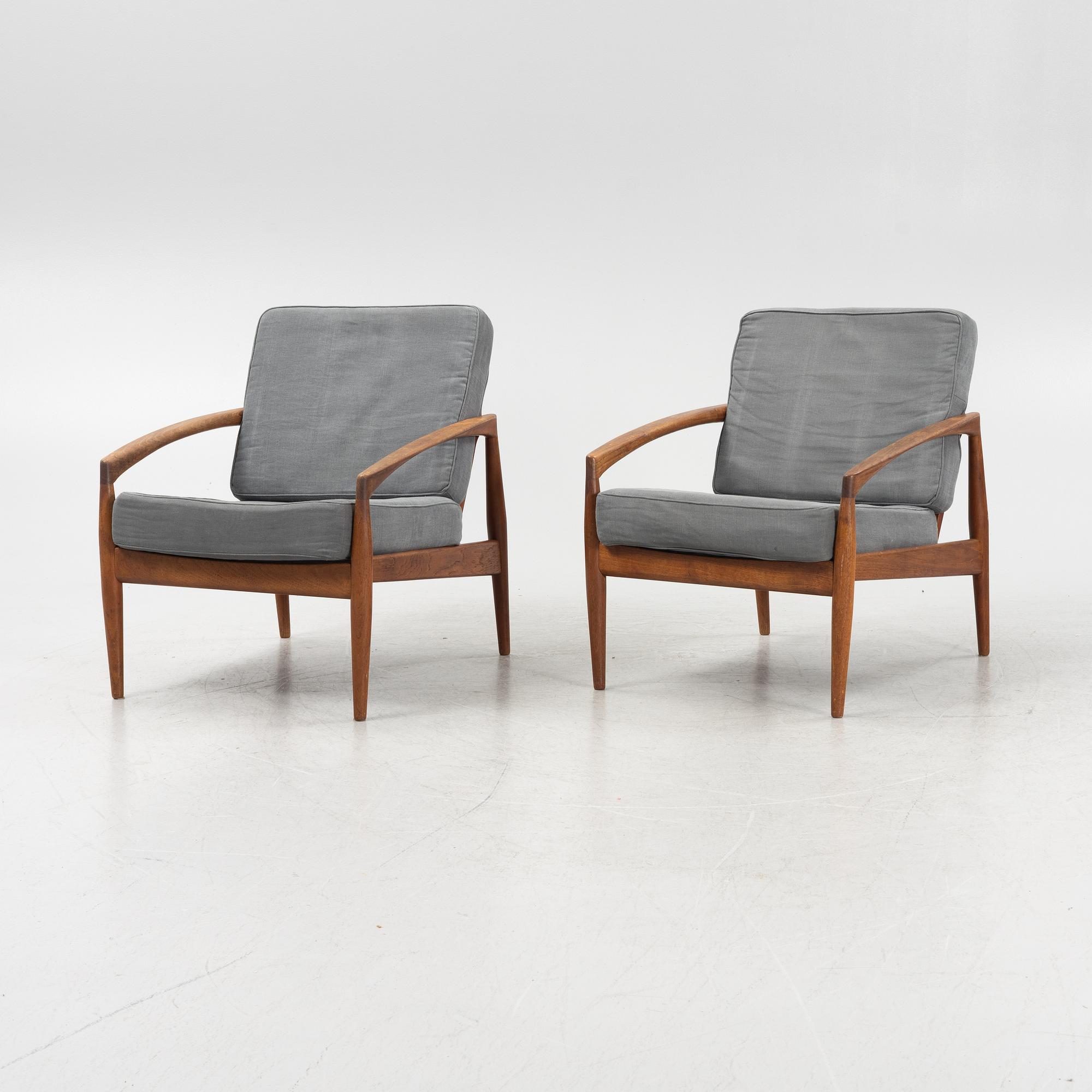 Kai Kristiansen, a pair of armchairs, model 121.
