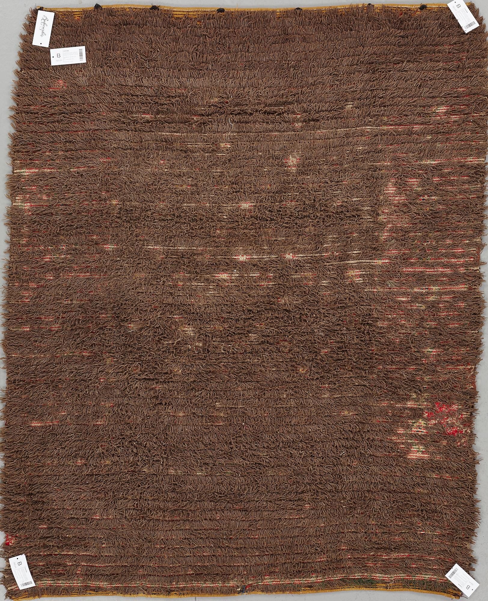 DUBBELRYA, Finland, sannolikt Åland, ca 174-176,5 x 135-138 cm, signerad och daterad H:C:D 1848.