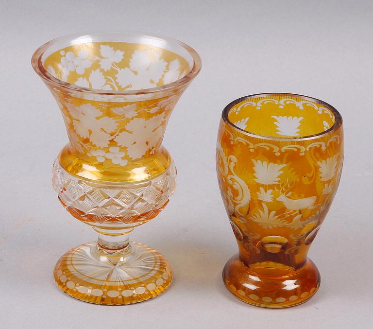 PARTI GLAS, 3 st, Böhmen, 1900-talets första hälft.