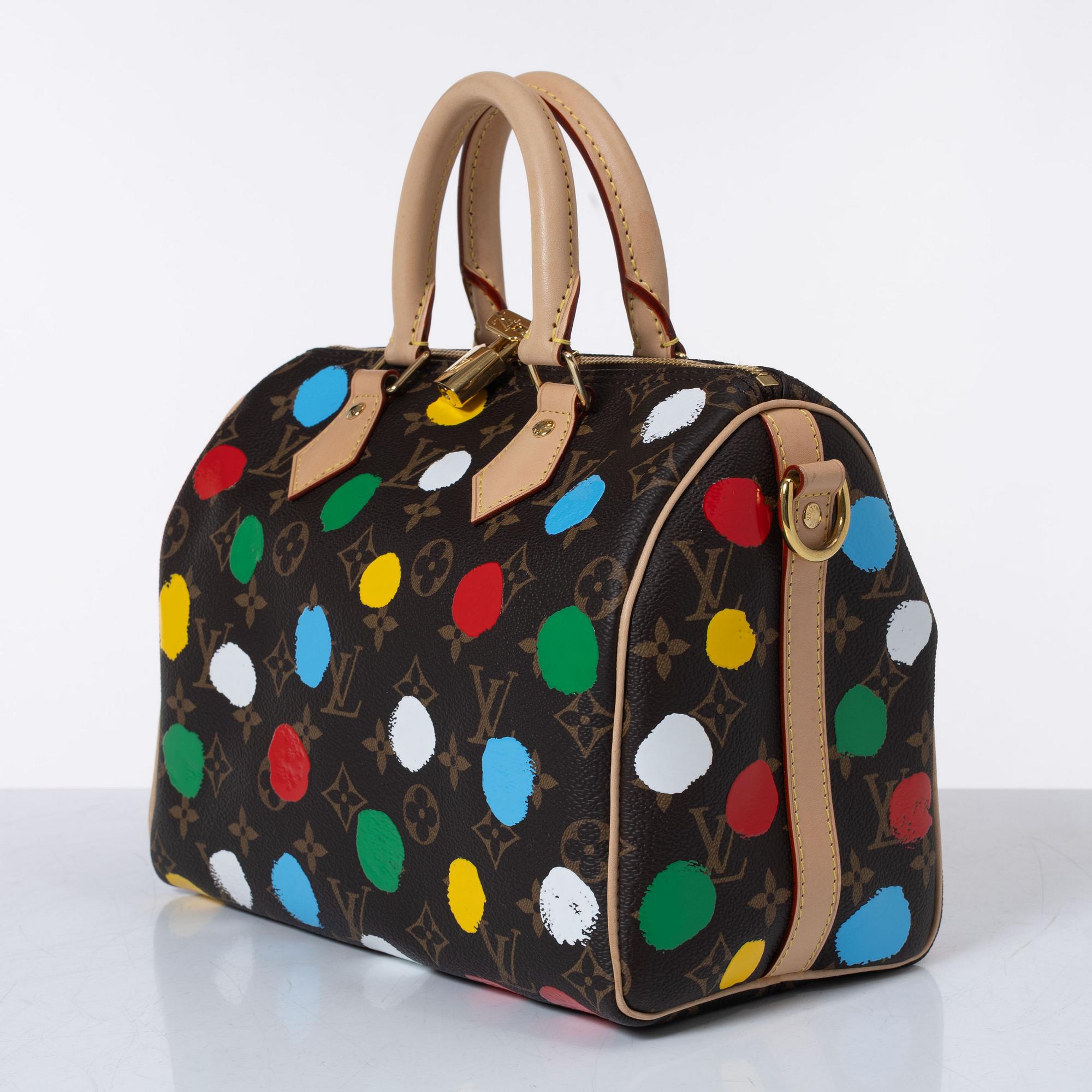 Louis Vuitton X Yayoi Kusama, Speedy 25, 2023.