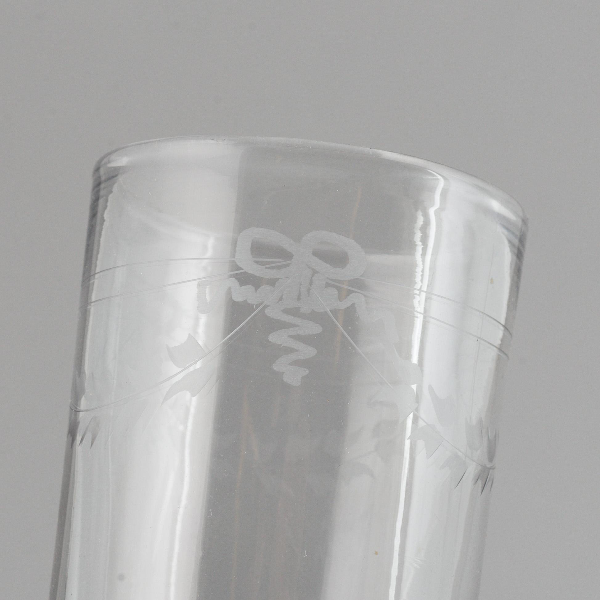 A Swedish Reijmyre glass service, 20th Century. (43 pieces).