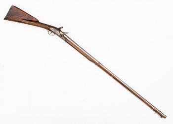 A Flintlock rifle by Joseph Griffin, London, second half of 18th Century.