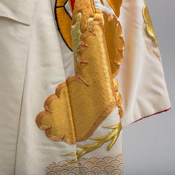 A Japanese wedding kimono, second half of the 20th century.