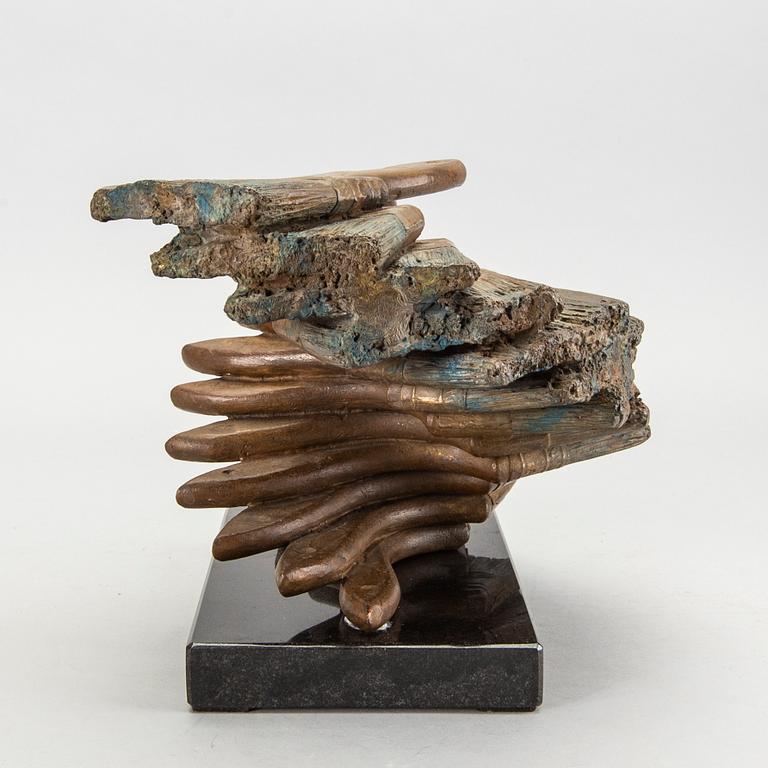 Fernandez Arman, a signed and numbered bronze sculpture.