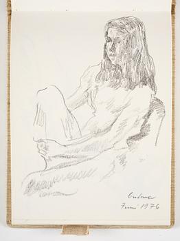 Lotte Laserstein, 4 skissböcker med blyertsteckningar.