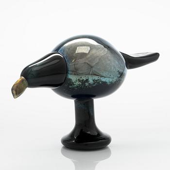 Oiva Toikka, Lasilintu "Jalohaukka". Signeerattu Oiva Toikka Nuutajärvi.