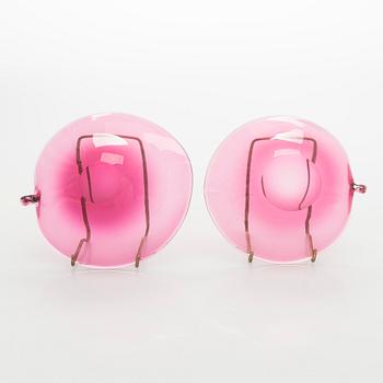 Marita Lybeck, Two glass bowls, Humppila Glassworks, the other one signed ML Humppila.