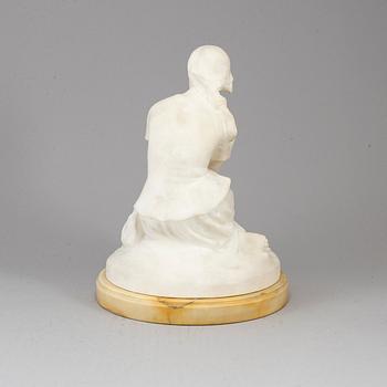SKULPTUR, alabaster, omkring 1900.