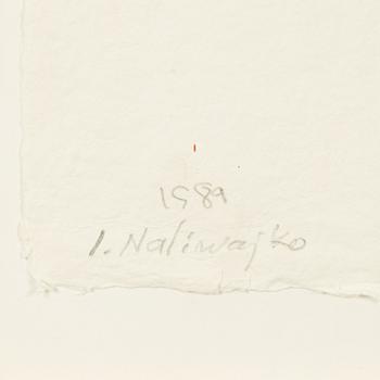 Jan Naliwajko, mixed media on paper, signed and dated 1989.