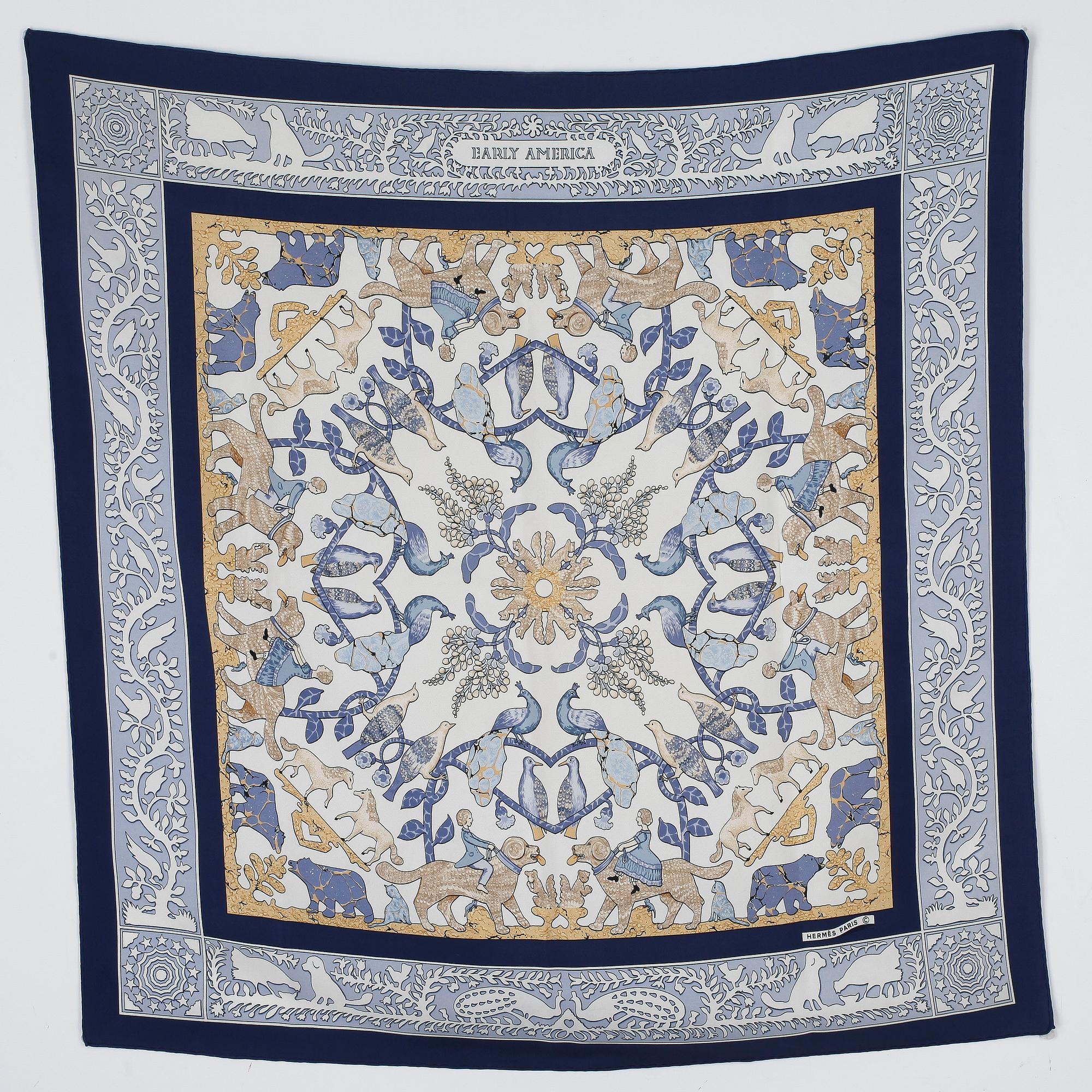 SCARF, Hermès, "Early America".