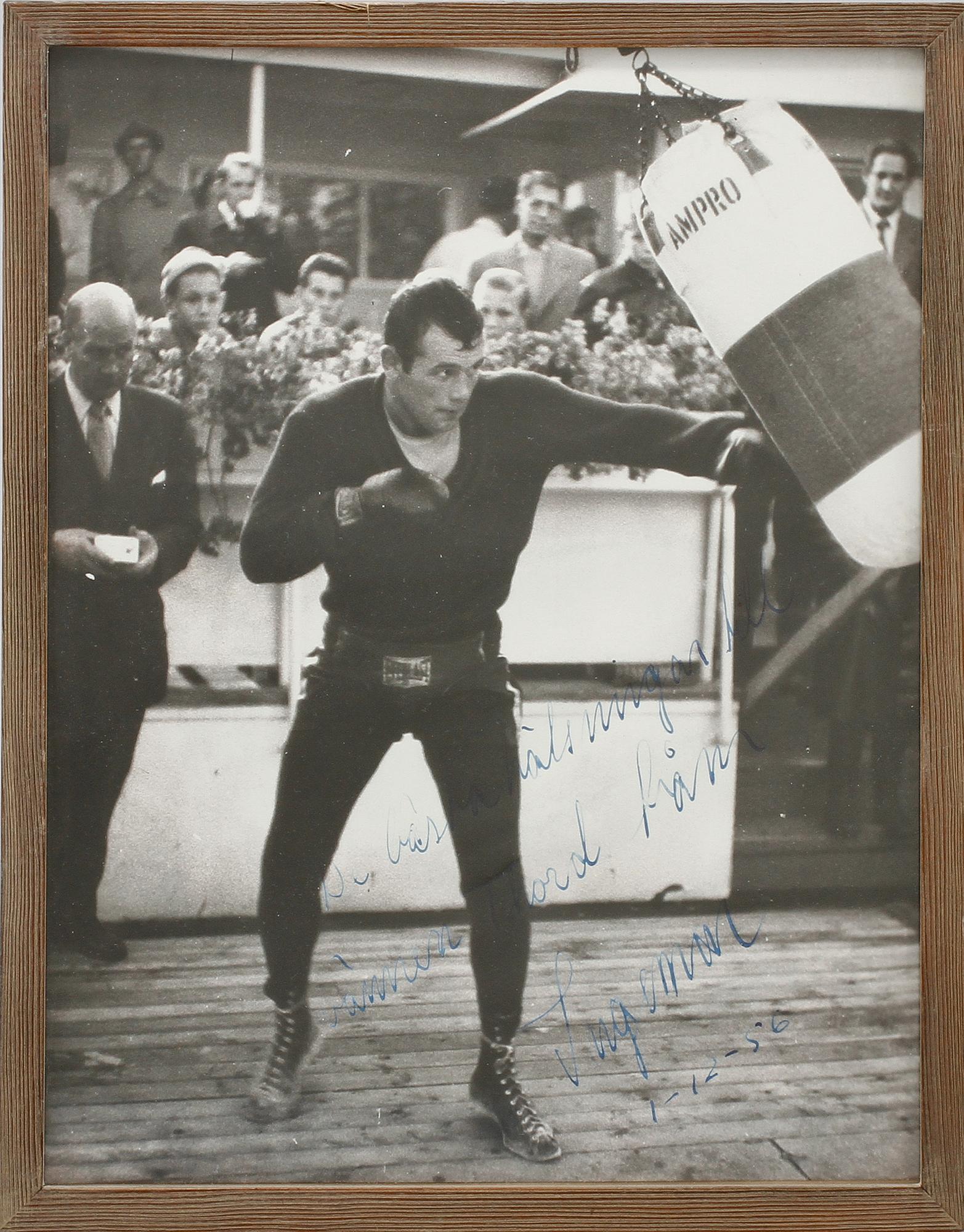 AUTOGRAFER, 2 st, Ingemar Johansson och Sonny Liston.