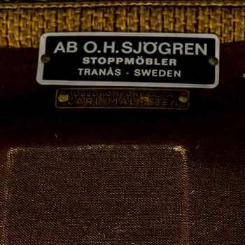 SOFFA, "Hemmakväll" Carl Malmsten, O H Sjögren, omkring 1900-talets mitt.