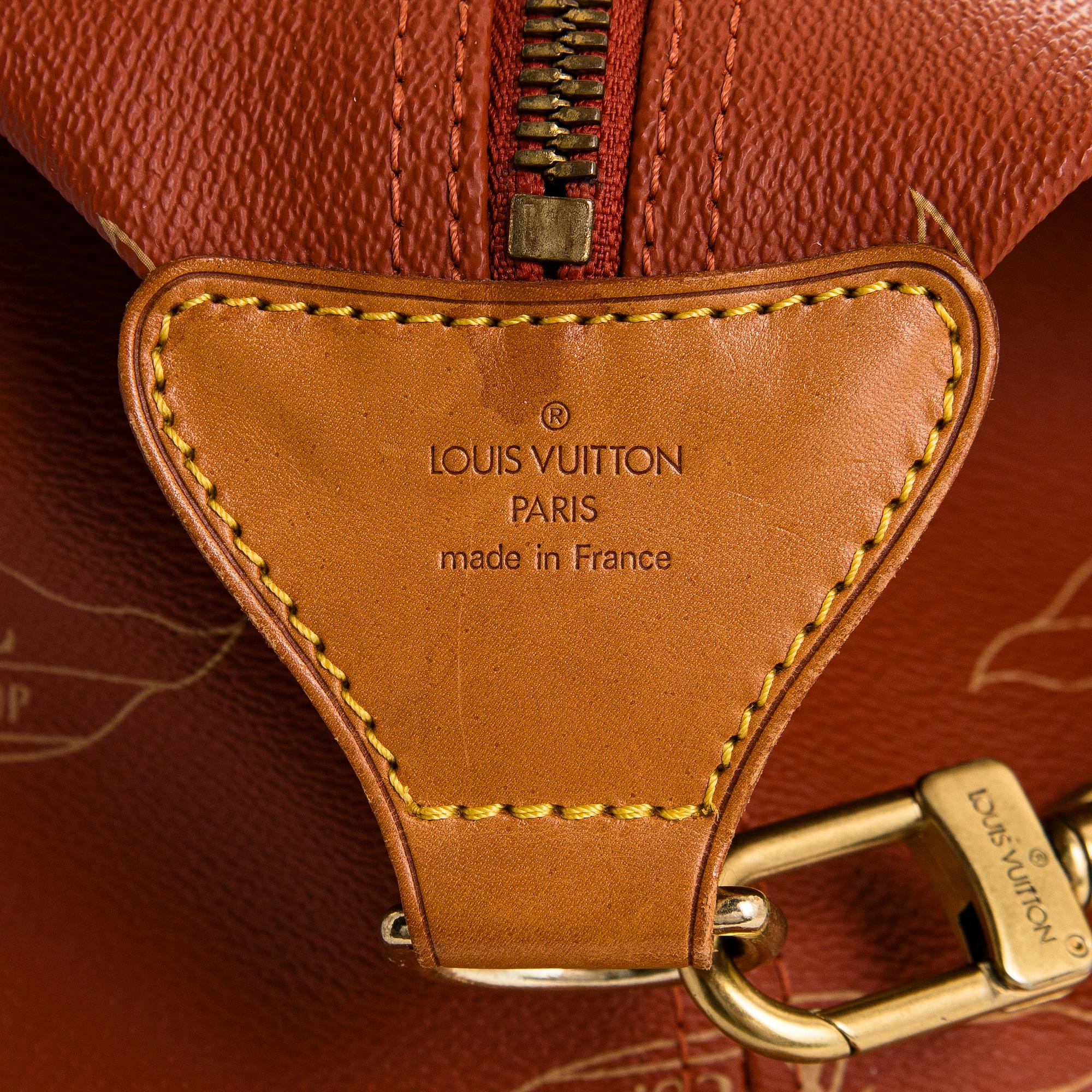 Louis Vuitton, a 'LV America's Cup Canvas Boston Bag' bag.