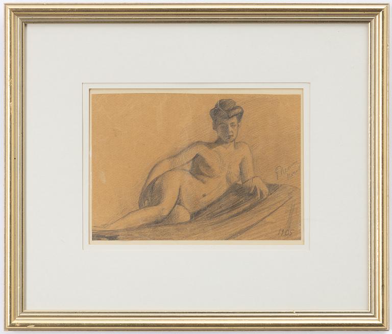 Einar Nerman, Model Study.