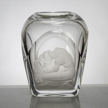 Simon Gate, vas, glas, modell 1530, Orrefors.