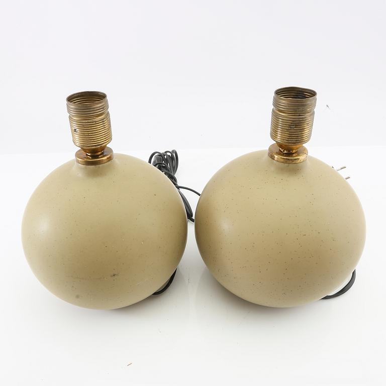 Table lamps, a pair from the second half of the 20th century.