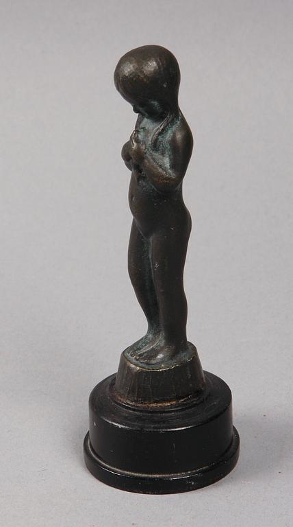 ASTRI BERGMAN-TAUBE, skulptur, brons. Sign.