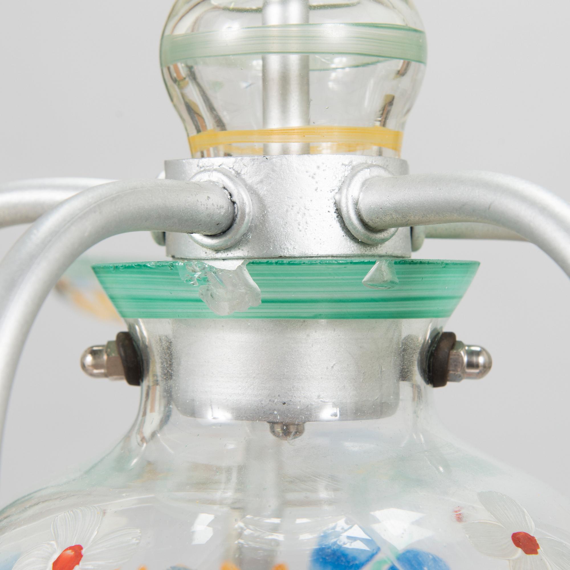 Paavo Tynell, takkrona, modell 1752, för Taito och Köklax Glasbruk, 1940-tal.