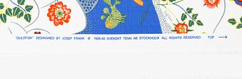 Josef Frank, a "Guldfisk textile, Firma Svenskt Tenn, ca 23 m.