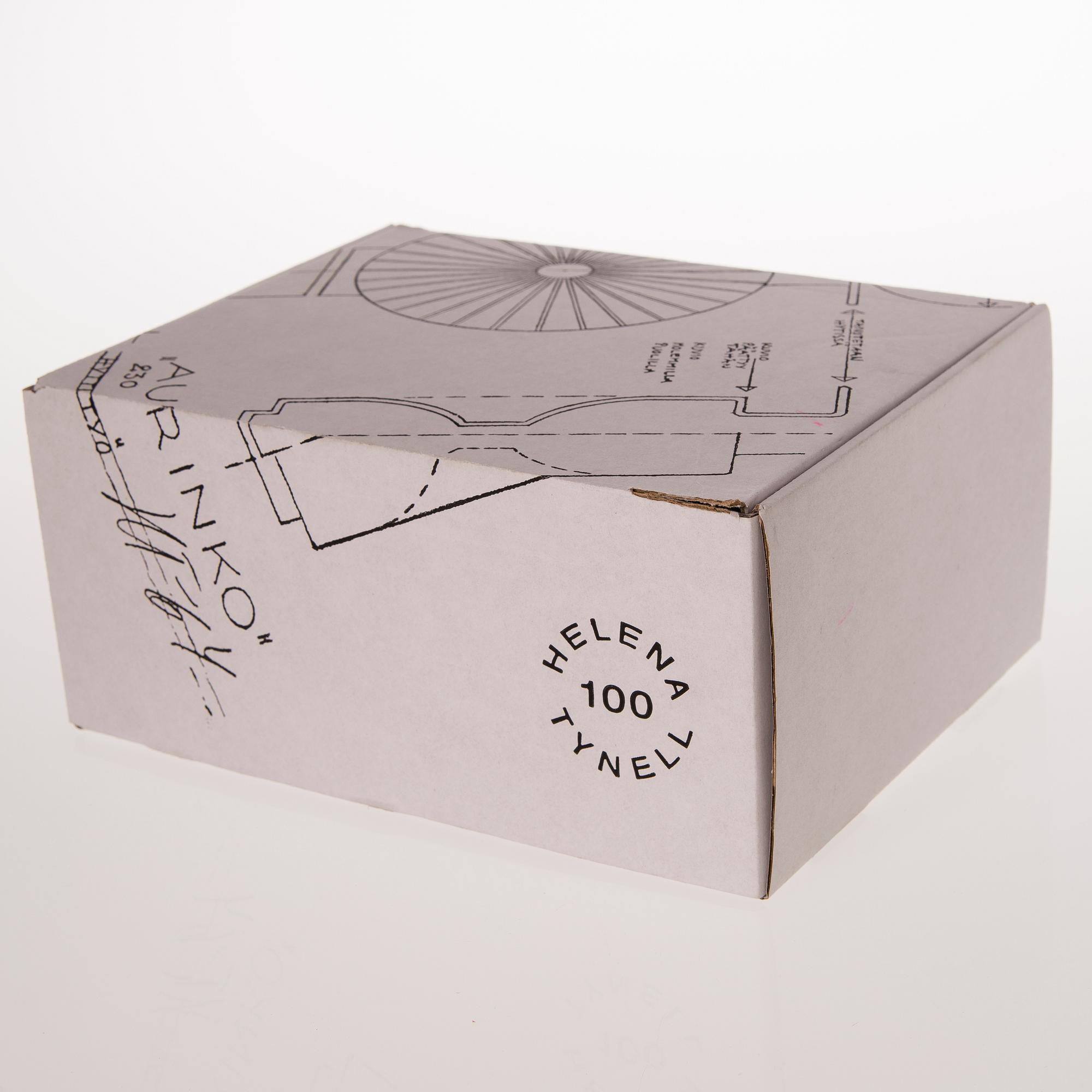 HELENA TYNELL, FLASKA, 'Aurinkopullo', glas, märkt Helena Tynell 100, Lasismi, 82/300, utgiven 2018.