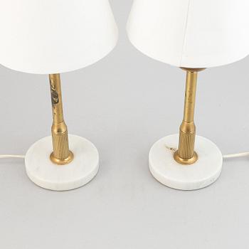 Bordslampor, ett par, 1900-tal.