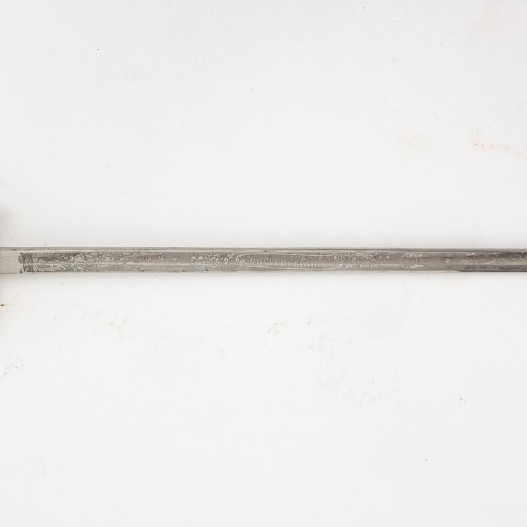 Sword, Swedish, model 1878-1915 for naval officer.