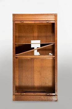 A mid 20th century oak archive cabinet.
