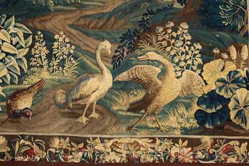 A tapestry, "Verdure", tapestry weave, ca 301 x 254 cm, France 18th century.