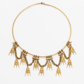 Heli Vuori, A bronze necklace "Tähkäkääty". Kalevala Koru, Helsinki 1948-1950s.