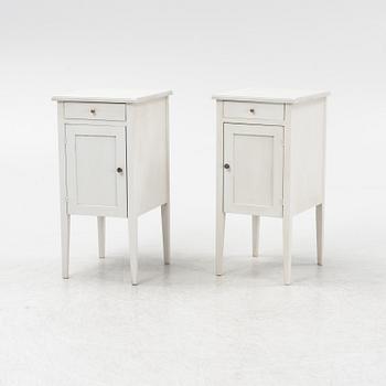 A pair of bedside tables, first half of the 20th century.