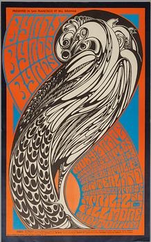 Wes Wilson, concert posters, a pair, West Coast Lithograph, 1967.