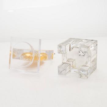 Markku Salo, glasskulptur, signerad Markku Salo, Nuutajärvi 2011.