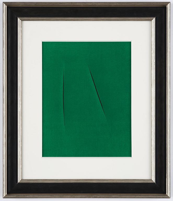 Lucio Fontana, efter, "Concetto Spaziale".