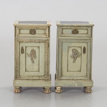 a pair of bedside table, 20th century,.
