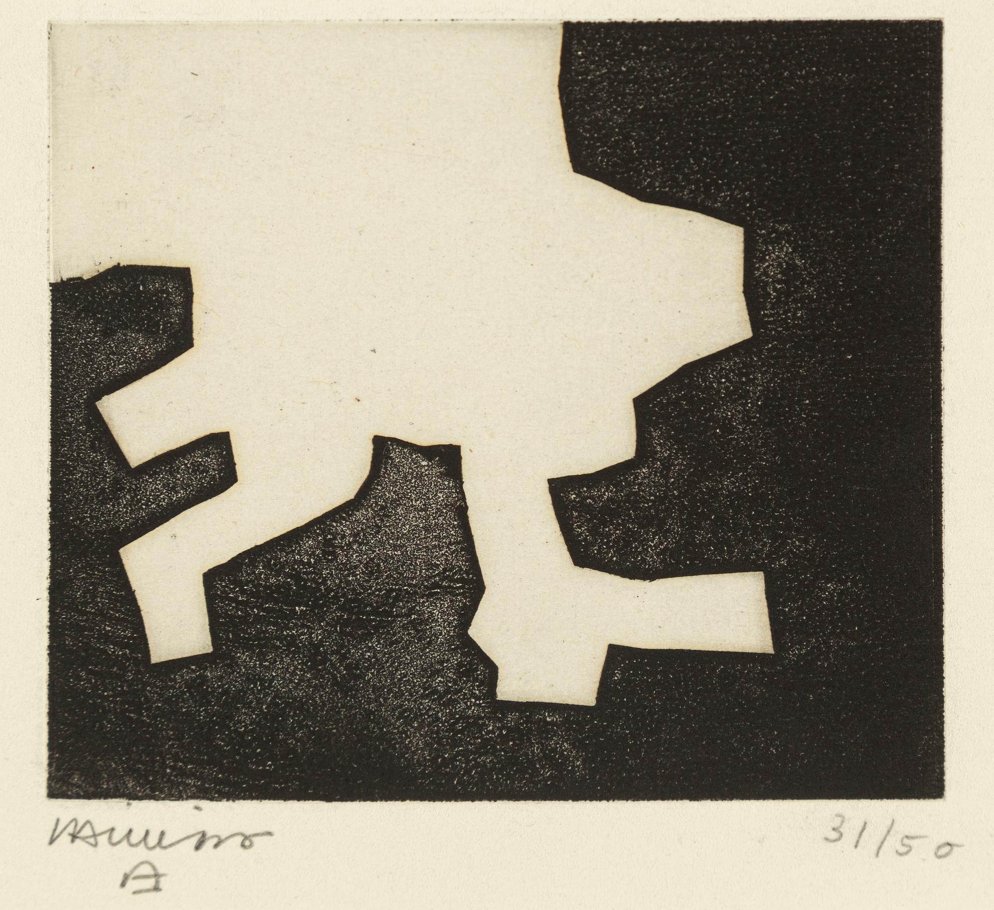 EDUARDO CHILLIDA, etching, 1969, signed in pencil and