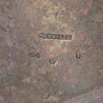 Kaffekanna, silver Johan Petter Grönvall, Stockholm, 1835.