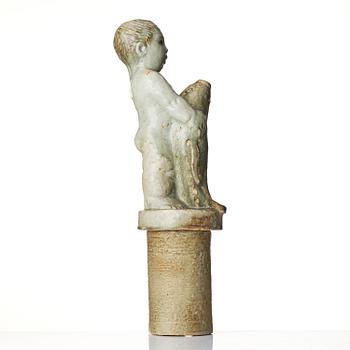 Michael Schilkin, a stoneware sculpture, in two parts, Arabia, Finland, 1940s.