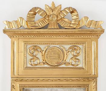 SPEGEL, gustaviansk, Stockholms hallstämpel, daterad 1798?.