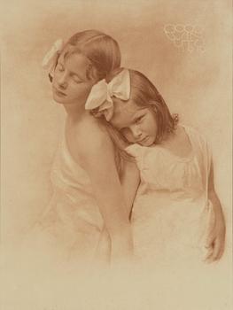 Henry B. Goodwin, Sisters Ulla and Linnea Bergsten. Utö, 1919.