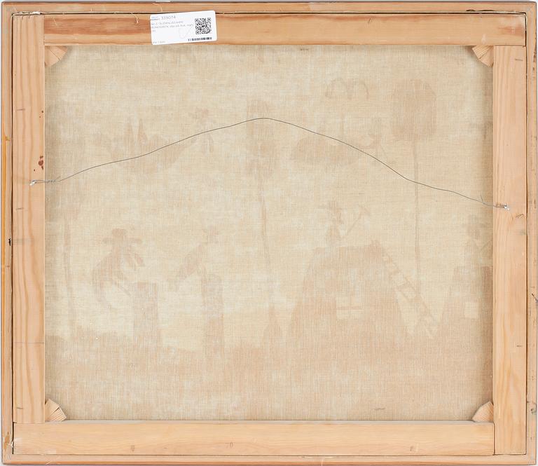 NILS "BJÖRNJÄGARN" RUNDGREN, olja på duk, sign.