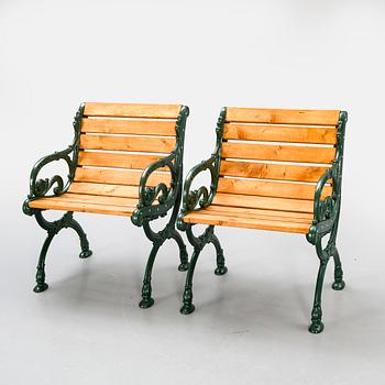 A pair of Byarum armchairs later part of the 20th century.