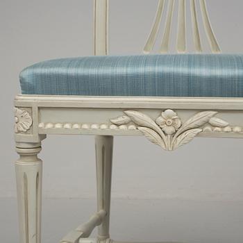 STOLAR, 12 stycken, gustaviansk stil, 1900-tal.