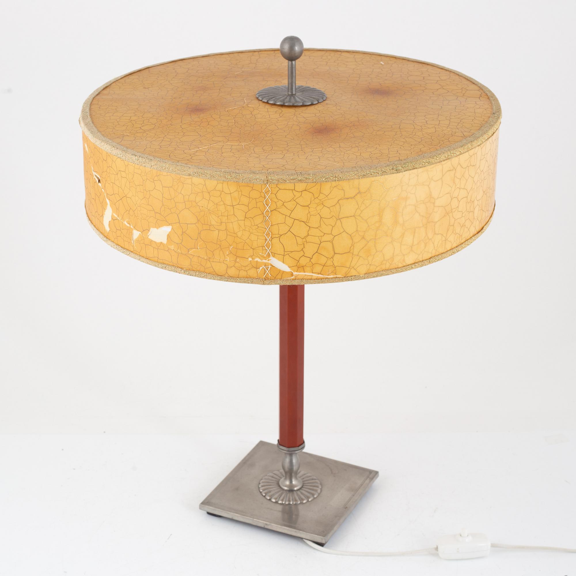 Harald Notini, bordslampa, modell "15006", Arvid Böhlmarks Lampfabrik, 1930-tal.