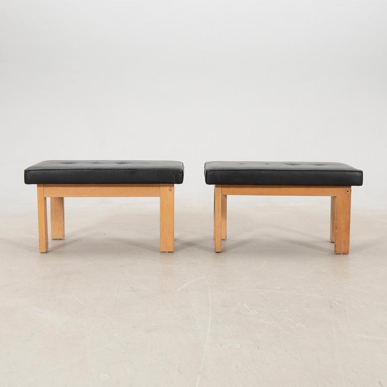 Benches 1 pair, late 20th century.