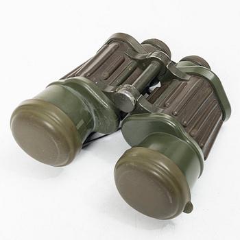 Binoculars, "Dienstglas" Bundeswehr, Hensoldt Wetzlar, 10x50.