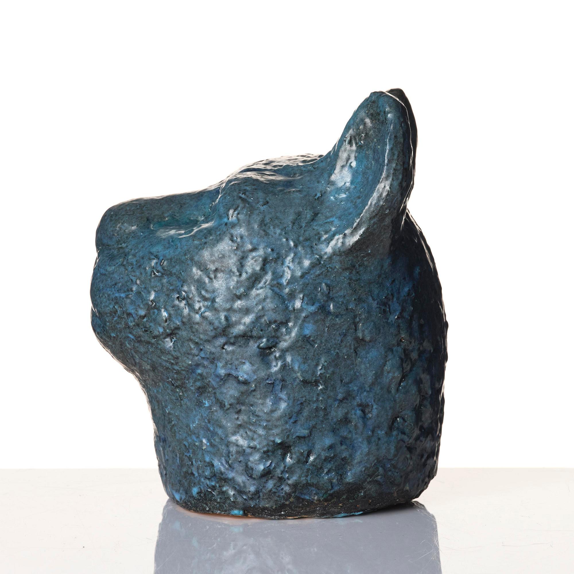 Dagmar Norell, a glazed ceramic sculpture of a feline, probably 1950s-60s.